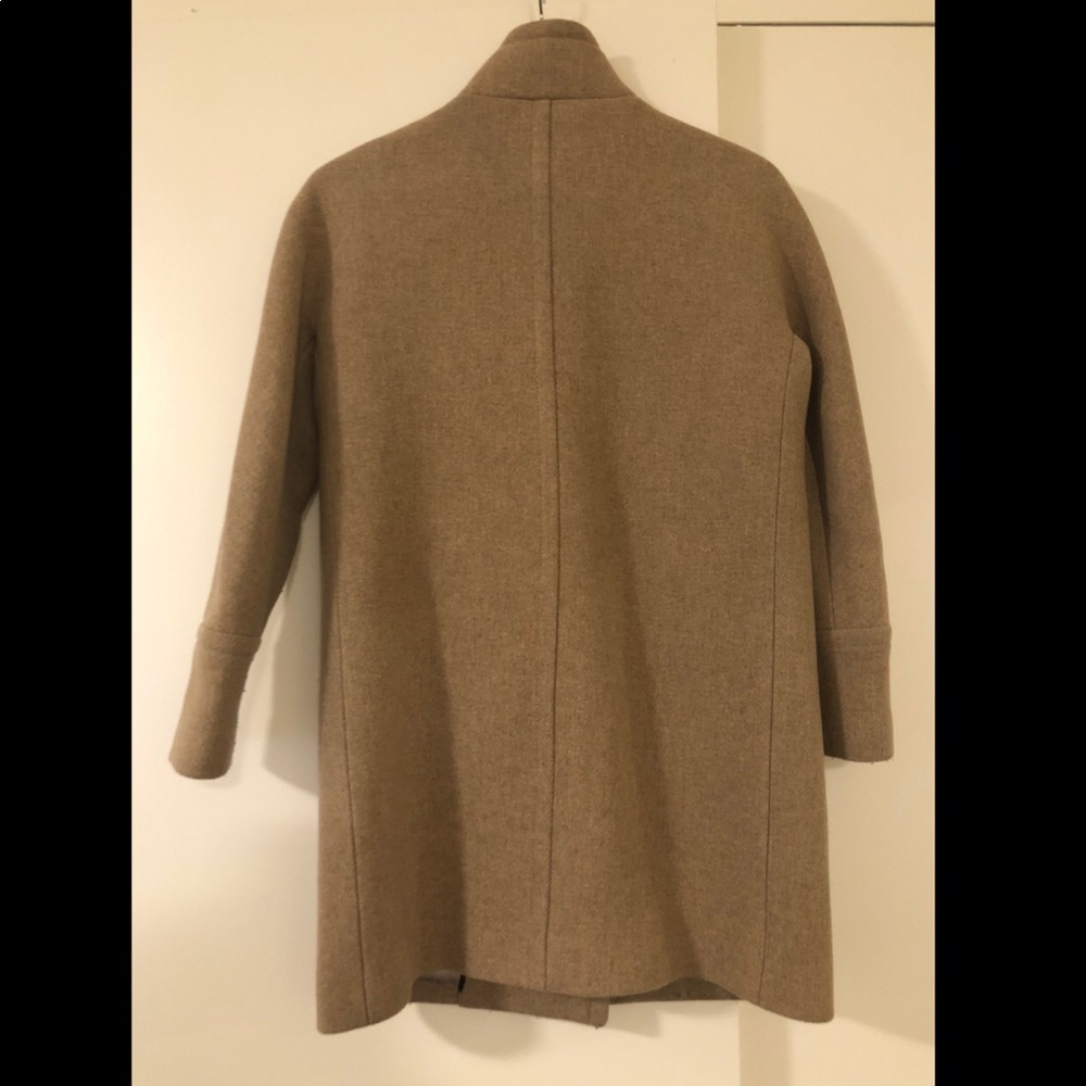 J. Crew Women's Camel Tan Wool Pea Coat - Picture 2 of 3